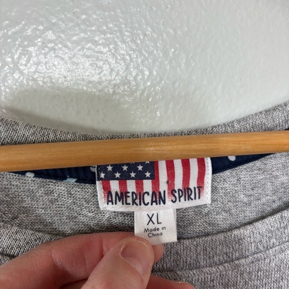 American Spirit Embroidered Eyelet Gnome 4th Of July T Shirt Size XL - Picture 3 of 5